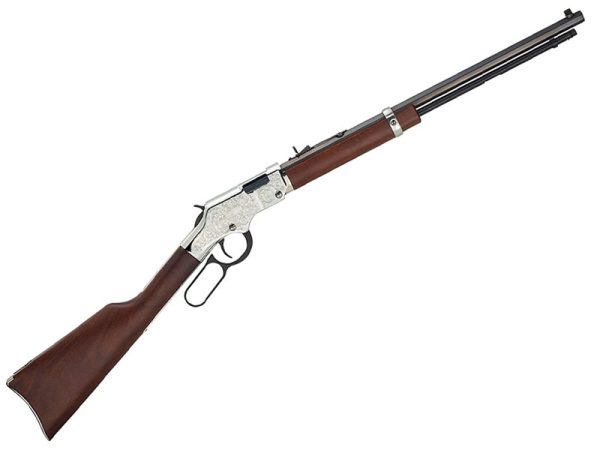 Henry Silver Eagle 22LR 20" Engraved Nickel Rifle