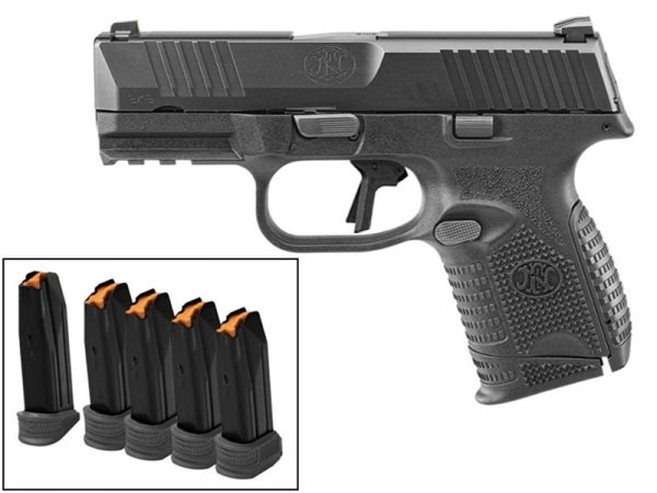 FN 509C 9mm Pistol, Black 5 Magazine Bundle