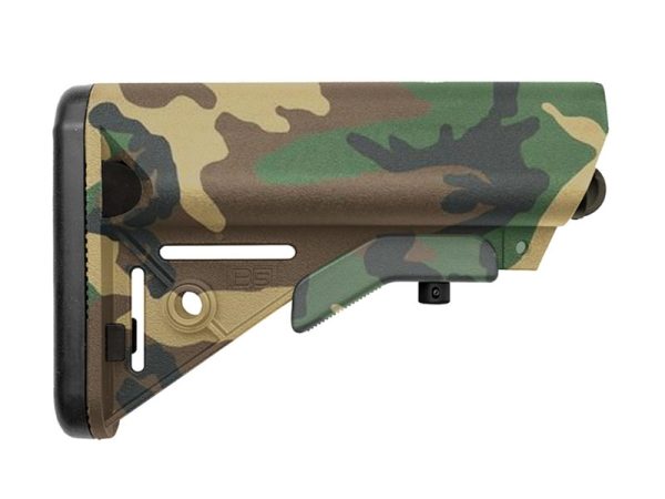 B5 Systems Enhanced SOPMOD Stock, Woodland Camo
