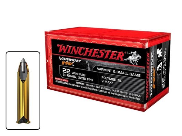 Winchester Varmint HV .22 WMR 30gr V-MAX 50rd