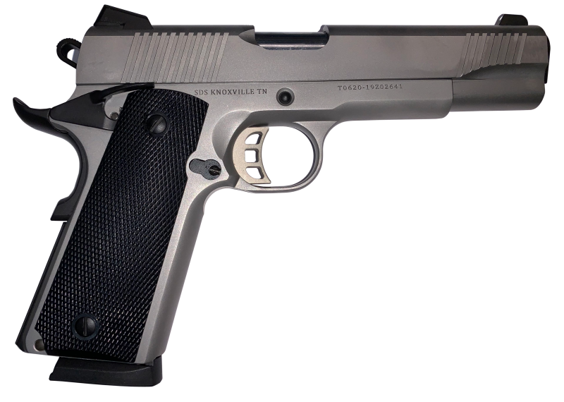 SDS Imports 1911-S45 Stainless .45 ACP 5" Barrel 8-Rounds - Novak 3-Dot Sights