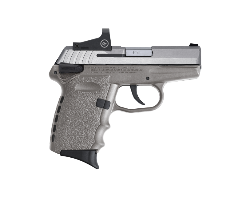 SCCY CPX-1 RD Stainless / Gray 9mm 3.1" Barrel 10-Rounds CTS-1500 Reflex Sight
