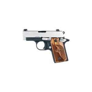 Sig Sauer P938 SAS Stainless / Black 9mm 2.72-inch 7rd Night Sights Wood Grips