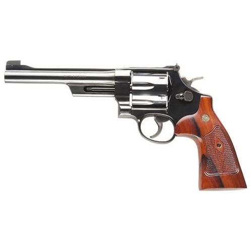 Smith & Wesson Black Model 25 .45LC 6.5-inch 6rd Walnut Grips