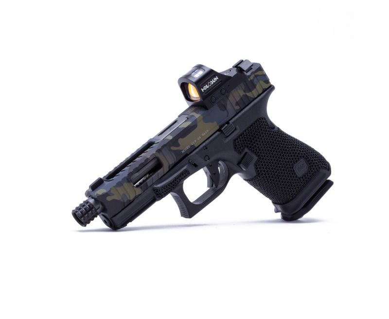 The Gun Co LVL-1 Custom Glock 19 - Urban Camo 9mm 4.02-inch 15Rds - with Holosun Reflex Red Dot & Micro Roni